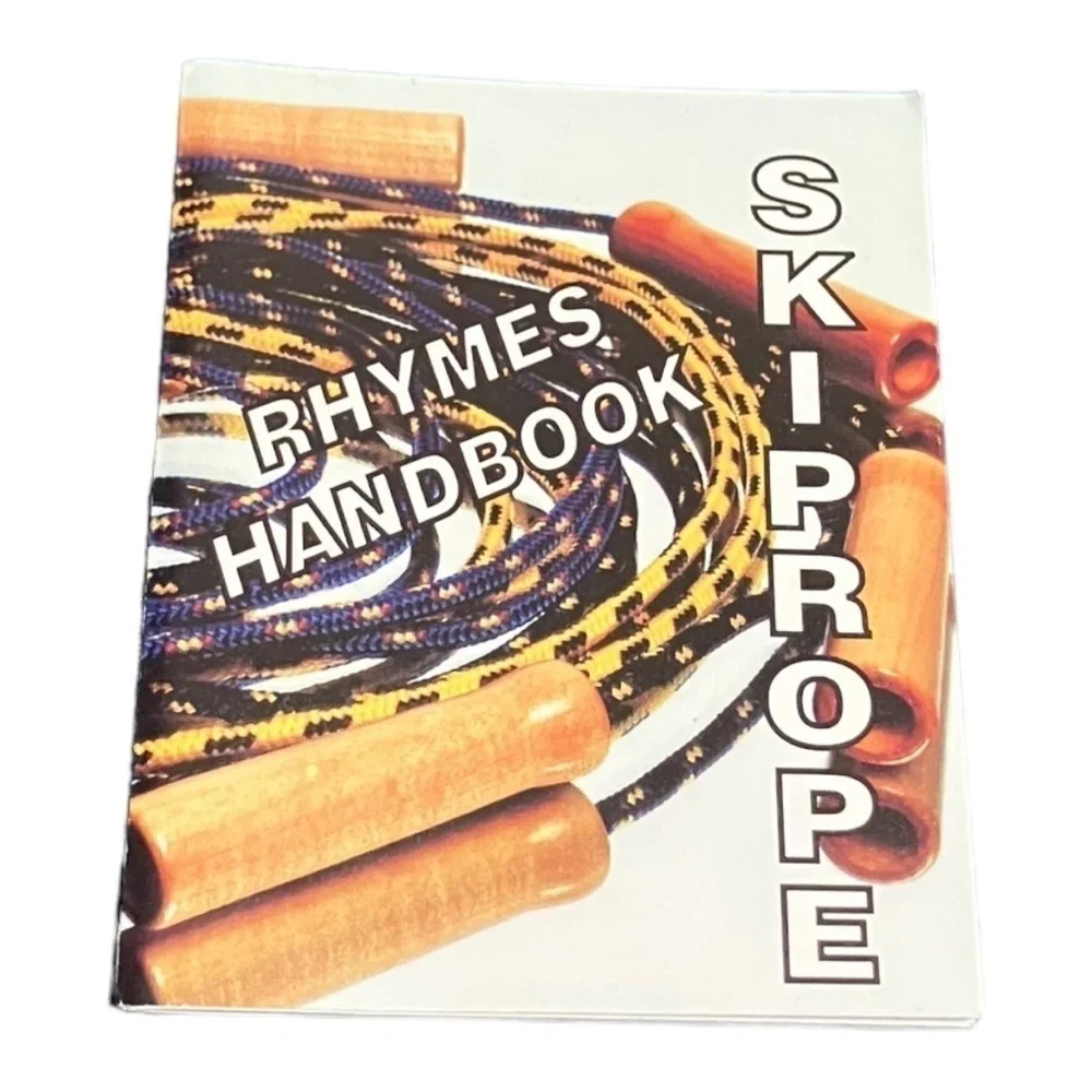 Channel Craft Skip Rope 9’ Long with Wooden Handles with Jump Rope Rhyme Booklet